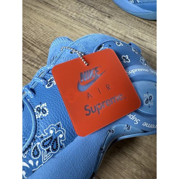 NIKE AIR ZOOM FLIGHT 95 SIZE 8.5 SUPREME UNIVERSITY BLUE WHITE DJ8604-400 main image 7